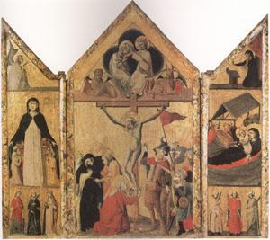 Shool of Bologna Triptych with the Crucifixion (mk05)